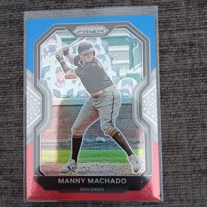 Panini Prizm Trading Card - Blue and Red